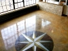 Compass Rose on Concrete Floor