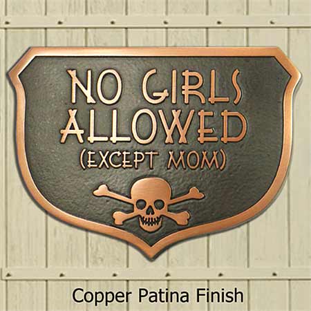 No Girls Allowed Plaque