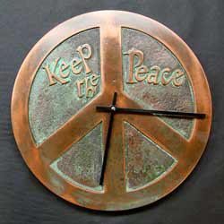 Photo of Peace Sign Clock