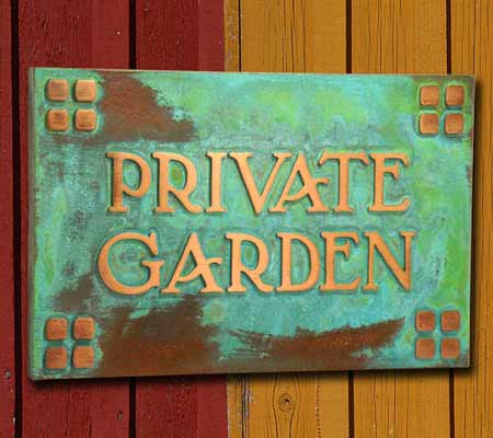 Arts and Crafts Garden Plaque is a wonderful gift idea for the gardener