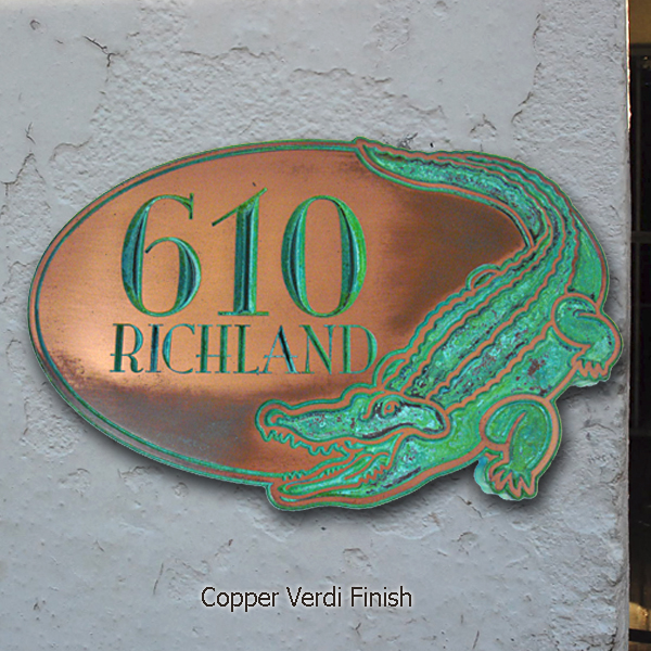 Alligator Welcome Plaque